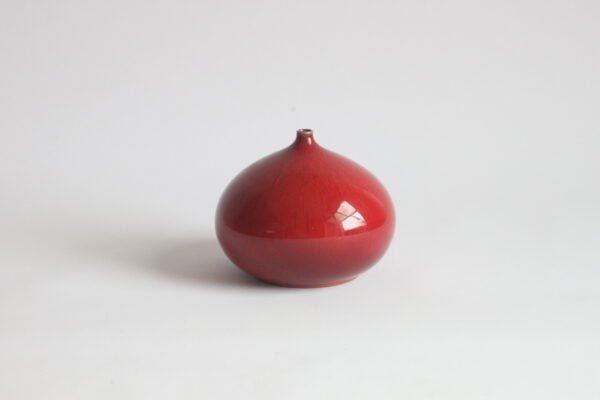 Red fig vase by rogier vandeweghe for Perignem, Belgium 1963. 2