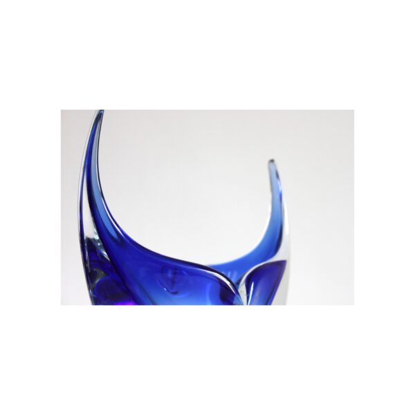 Horned Murano glass sculpture by Cesare Toso, Venice 1970s. 2