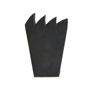 Spiked vase by Fernand Everaert Very 1980s - 90s shapes. Monogram fe stamp on the side.Spiked vase by Fernand Everaert The spiked rim to resemble shark teeth, spikes or the simpsons hair.