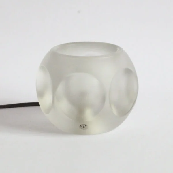 Model "TA14" six sided ice block lamp, all matte version. Designed by Peill and Putzler, Germany in the 1970s. Century soup vintage design antiques curiosa collectibles antwerp.