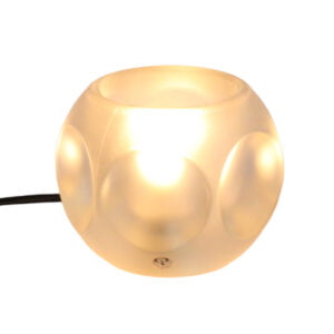 Ice cube lamp by Peill and Putzler, Germany 1972 Model "TA14" six sided ice block lamp, all matte version. Designed by Peill and Putzler, Germany in the 1970s. Century soup vintage design antiques curiosa collectibles antwerp.