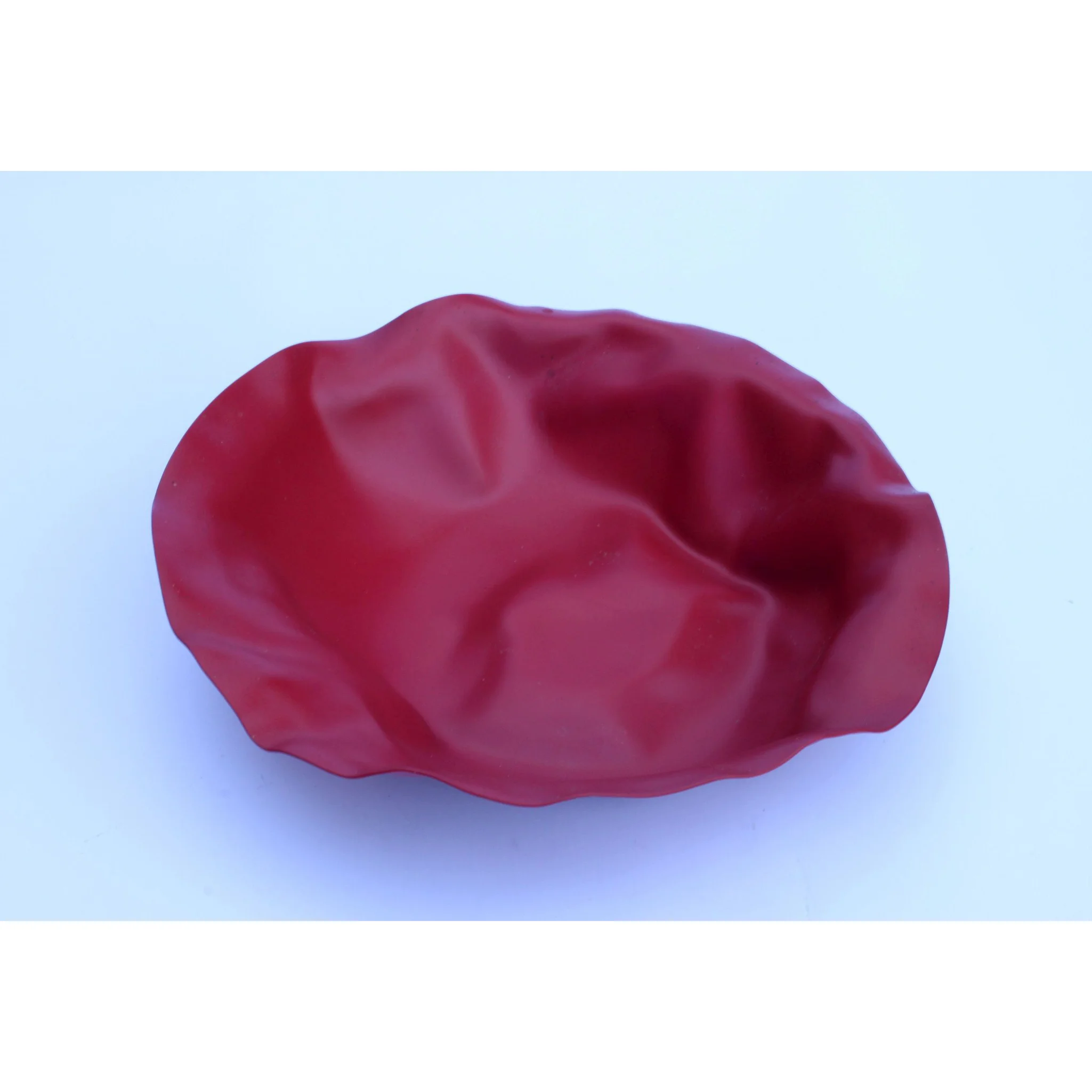 "Sarria" limited edition red bowl by Lluis Clotet for Alessi, 2000. - Image 2
