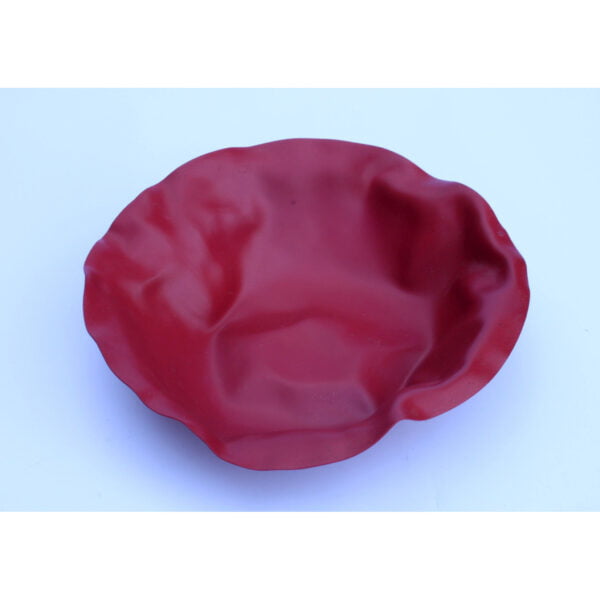 “Sarria” limited edition red bowl by Lluis Clotet for Alessi, 2000. 3