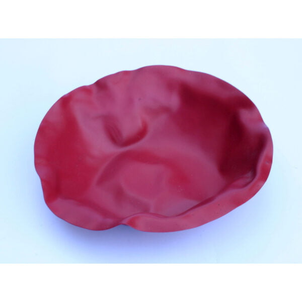“Sarria” limited edition red bowl by Lluis Clotet for Alessi, 2000. 4