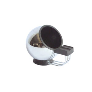 Art deco ball ashtray by Demeyere Belgium A chrome ball, bakelite base, three steel wires hold the cigarettes. Art deco ball ashtray by Demeyere Belgium.