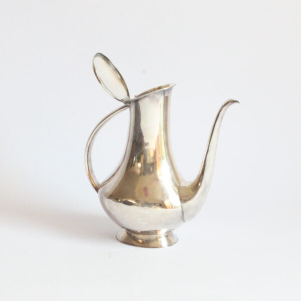 Coffee or teapot by Otto Wolter, Schwäbisch Gmünd | Alpacca nickel silver neusilber modernist mid century modern | Century Soup |