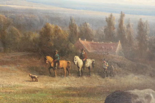Shepherd with His Flock by Ildephonse Stocquart - Image 9