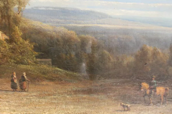 Shepherd with His Flock by Ildephonse Stocquart - Image 12